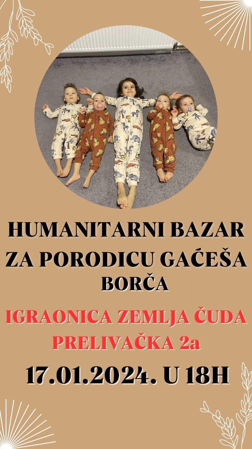 Humanitarni bazar u Borči za Gaćeše