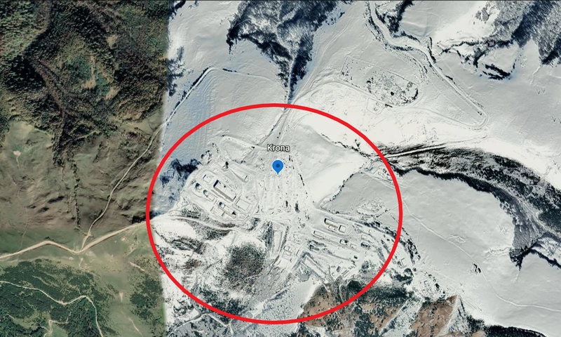 Obiekt Krona na zdjęciach z Google Earth