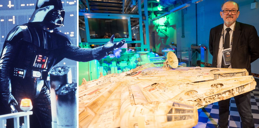 Lord Vader  podziwiał Sokoła Millennium z Gwiezdnych Wojen zbudowanego w Polsce. Modele statków ze Star Wars możesz obejrzeć w EC1 w Łodzi