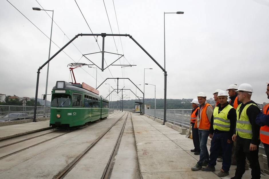 Tramvaj Most na Adi probna vožnja 2019.