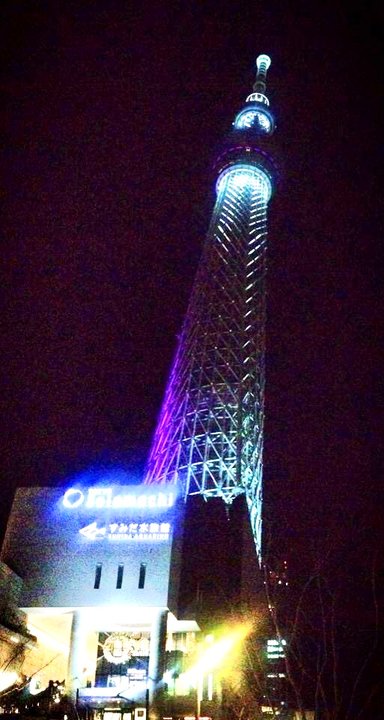 Tokyo Skytree to wieża telewizyjna i widokowa w tokijskiej dzielnicy Sumida w Japonii