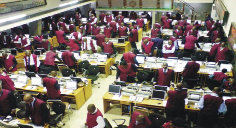 Trading Floor of Nigerian Stock Exchange