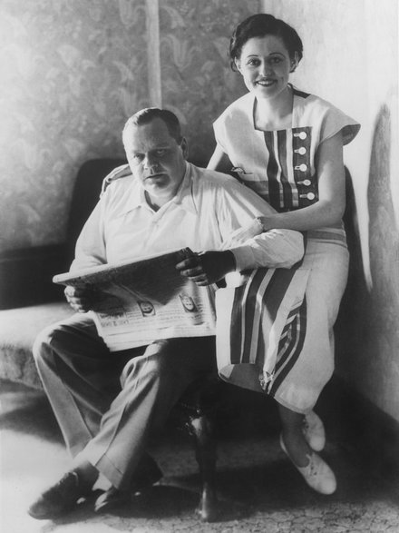 Roscoe Arbuckle z trzecią żoną, Addie McPhail (1931)