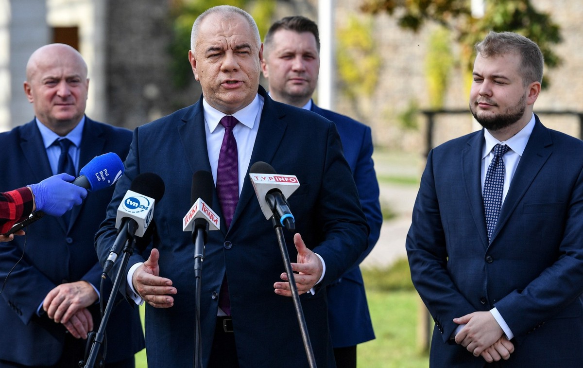 Przemysław Czarnek, Jarosław Stawiarski, Jacek Sasin, Michał Moskal