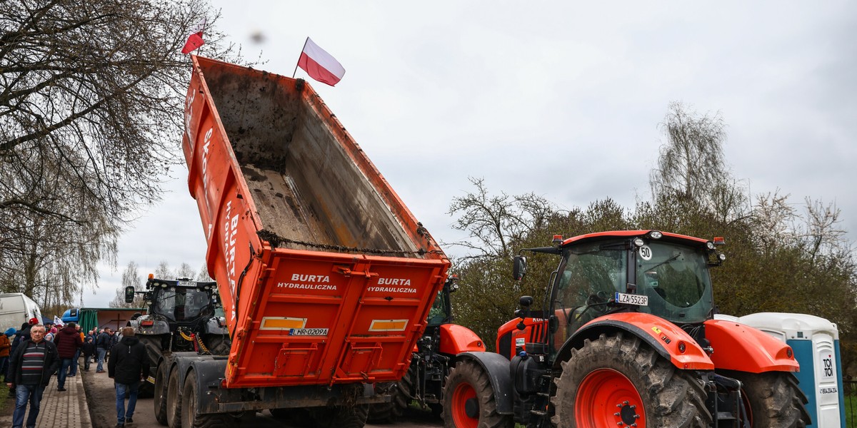 Protest rolników w Hrubieszowie