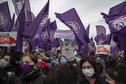 epa09085592 - TURKEY WOMEN RALLY (Women protest against Turkey's withdrawal from Istanbul Convention)