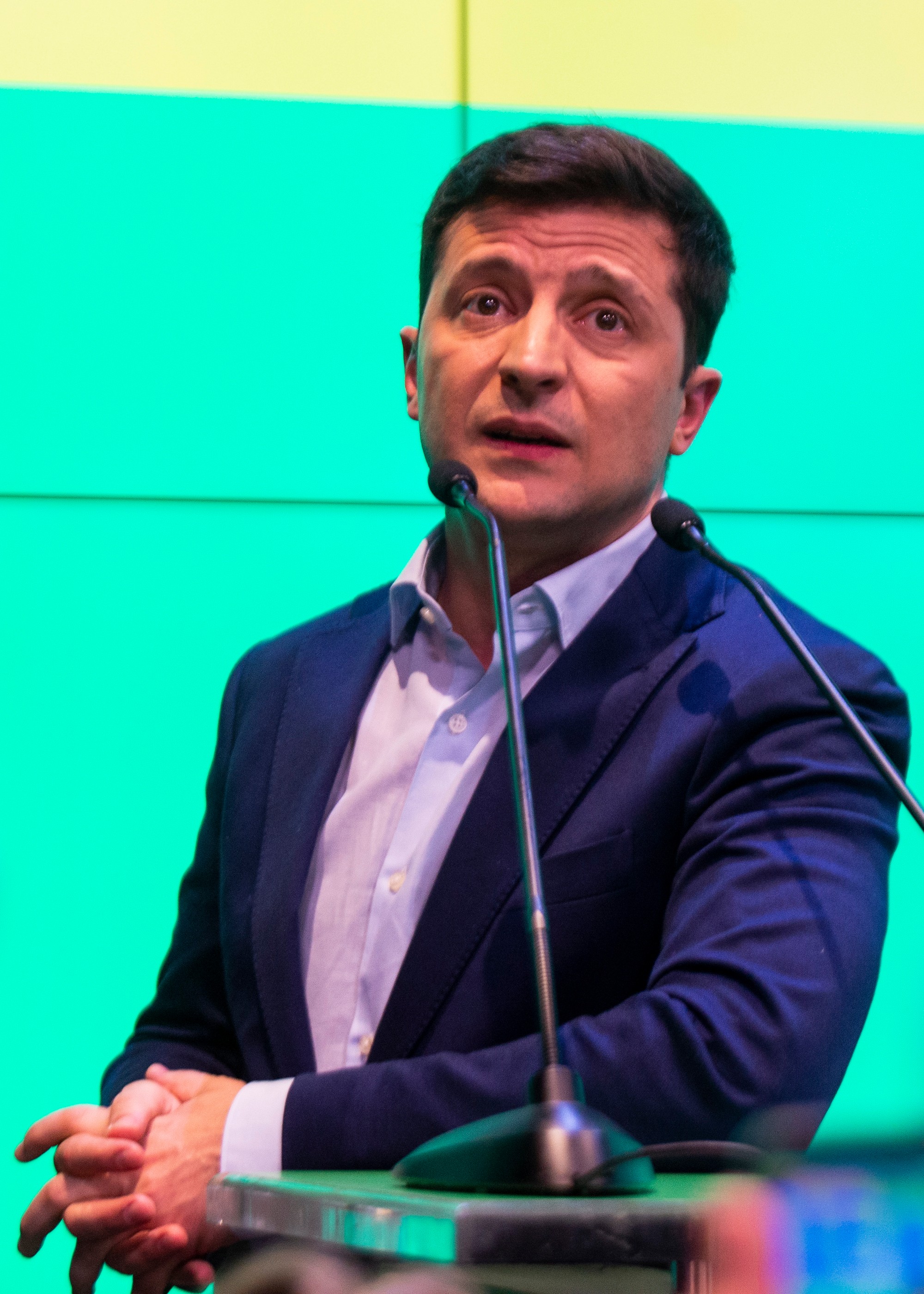 Volodymyr Zelenskyj ešte ako kandidát na post prezidenta Ukrajiny.