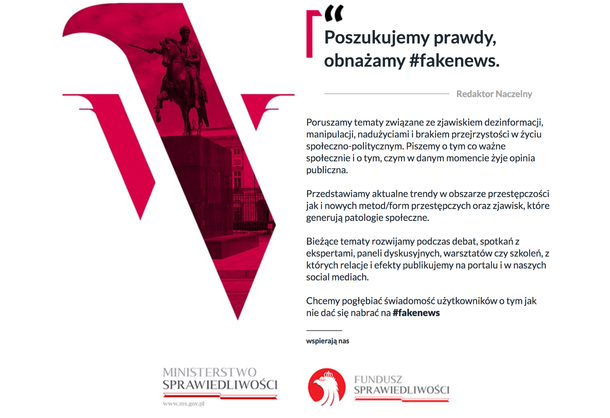 Portal wizjer.press chce walczyć z fake newsami