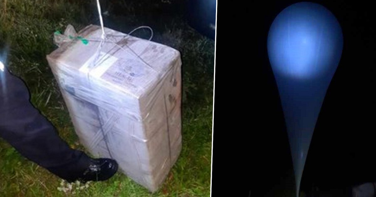 Kolejny tajemniczy balon nad Polską. Tym razem z cyrylicą