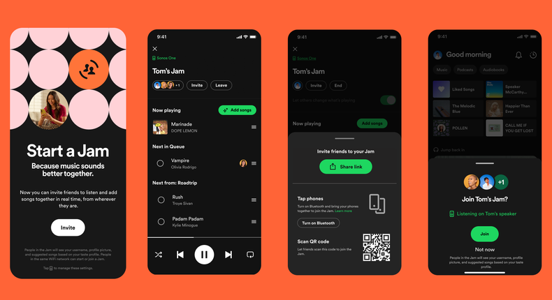 Spotify unveils Jam, a new personalized to listen to music with friends