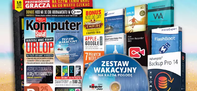 Komputer Świat 8/2021: DVD na wakacje i test tanich smartfonów 