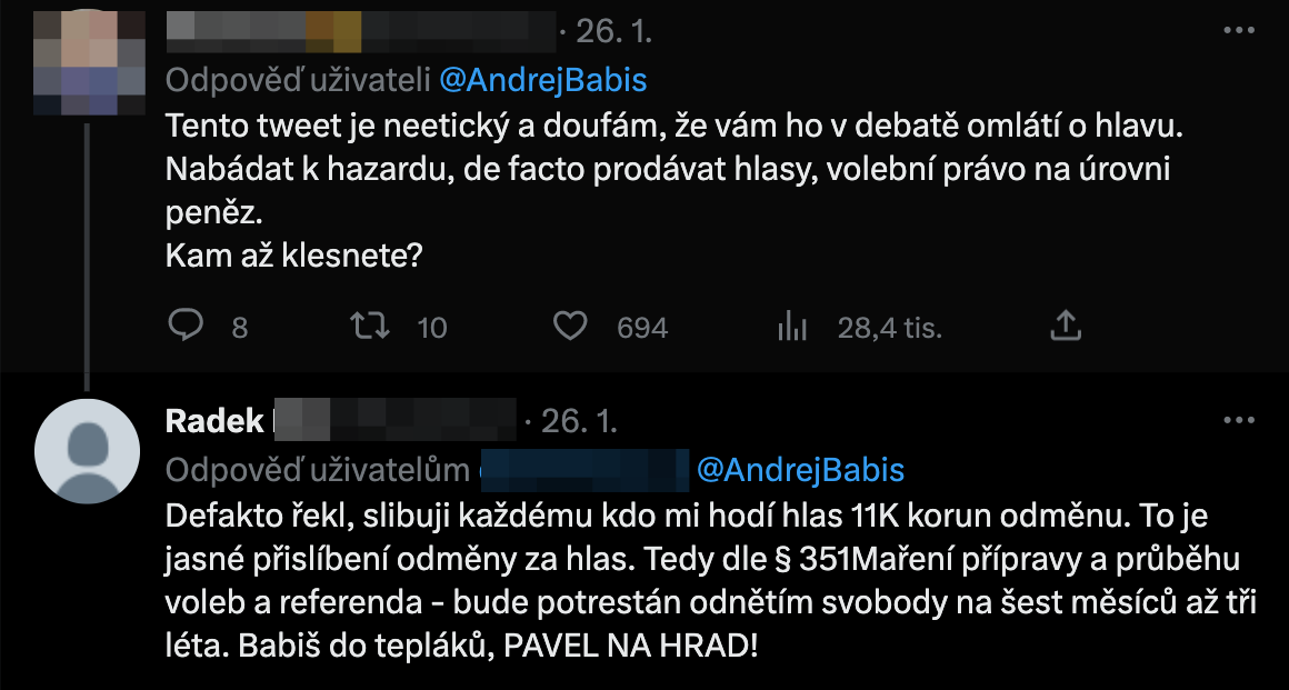 Pod tweetom Andreja Babiša sa strhla búrlivá diskusia. 