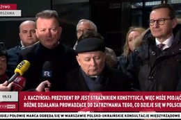 Mocne słowa Jarosława Kaczyńskiego. Politycy PiS pod Prokuraturą Krajową