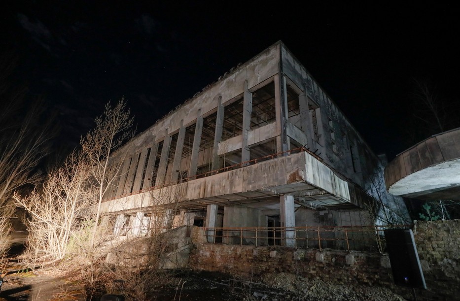 Elhagyott épület ma a csernobili zónában / Fotó: MTI/EPA/SERGEY DOLZHENKO 