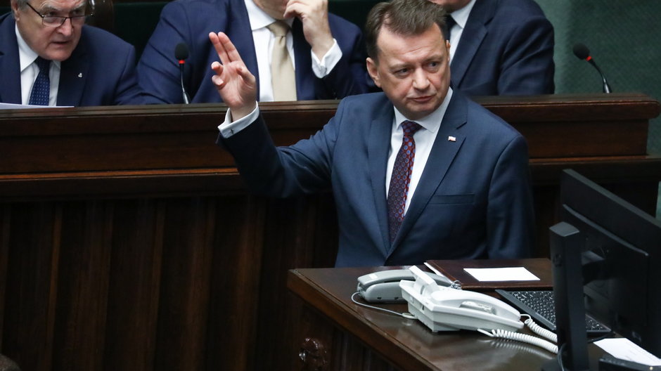 Mariusz Błaszczak w Sejmie, 24 maja 2023 r.