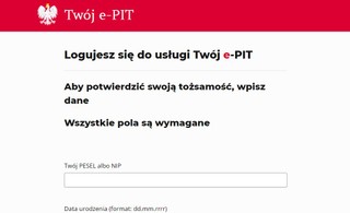 MF: Usługa Twój e-PIT będzie chwilowo niedostępna