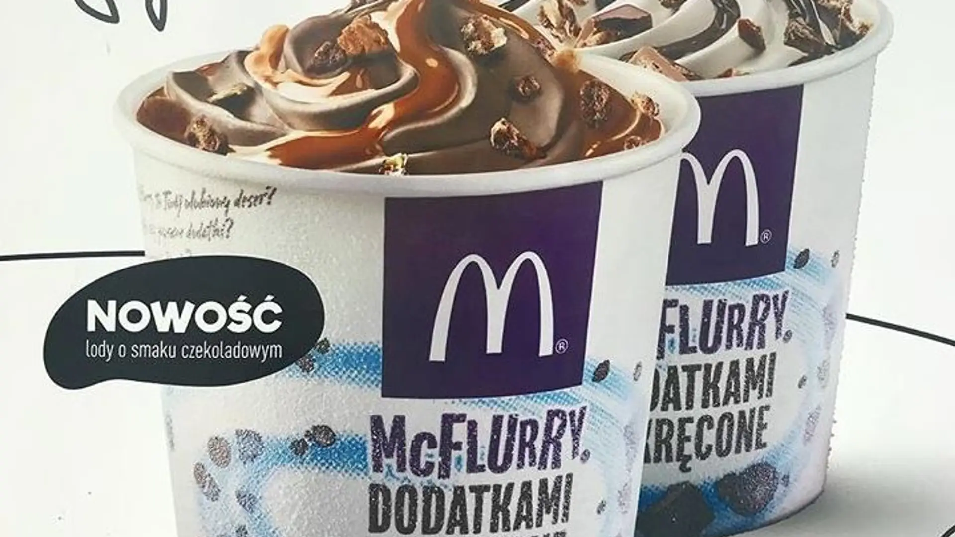 Nowość w McDonald's! Kupimy McFlurry i inne desery z lodami czekoladowymi