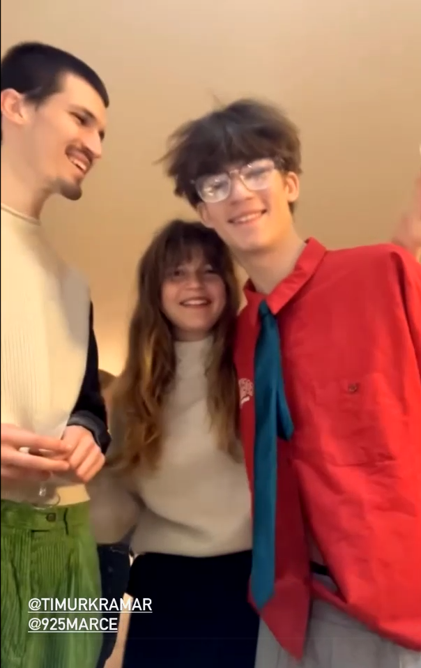 Deti Maroša Kramára - Timur, Tamara a Marko (vpravo).