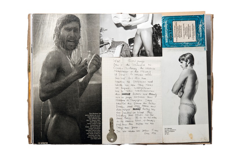 Walter Pfeiffer, «Scrapbook excerpt».