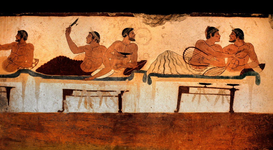 Gejowski fresk ze Świątynia Paestum Neptuna, Salerno, Włochy, VII-I w. p.n.e.