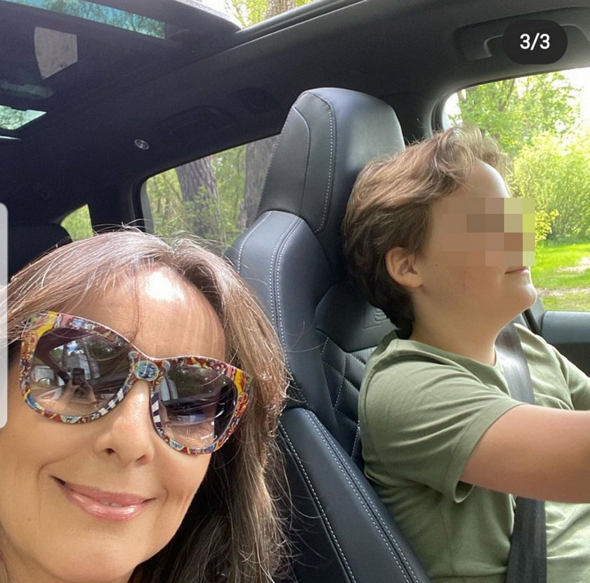 Anna Korcz pokazała jak jej 10letni syn prowadzi samochód