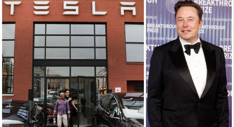 Tesla CEO Elon Musk announced job cuts on the evening of Sunday, April 14 .Spencer Platt/Getty Images and Taylor Hill/Getty Images