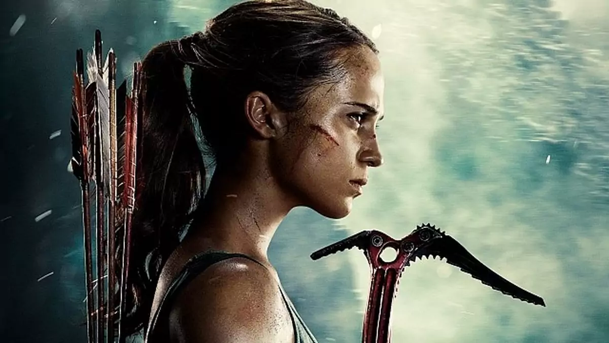 Lara walczy o życie na nowym materiale z filmowego Tomb Raidera