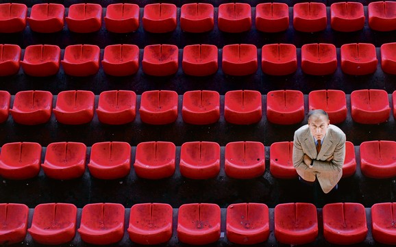 Dragan Džajić na tribini stadiona 