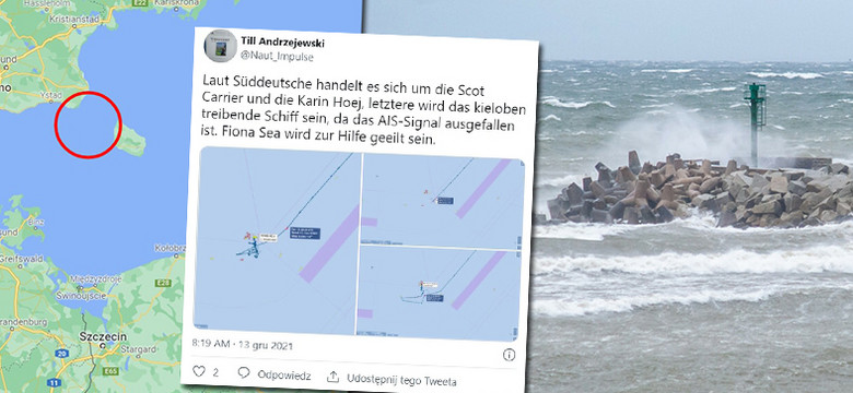 Katastrofa na Bałtyku w pobliżu Bornholmu. Zderzyły się dwa statki