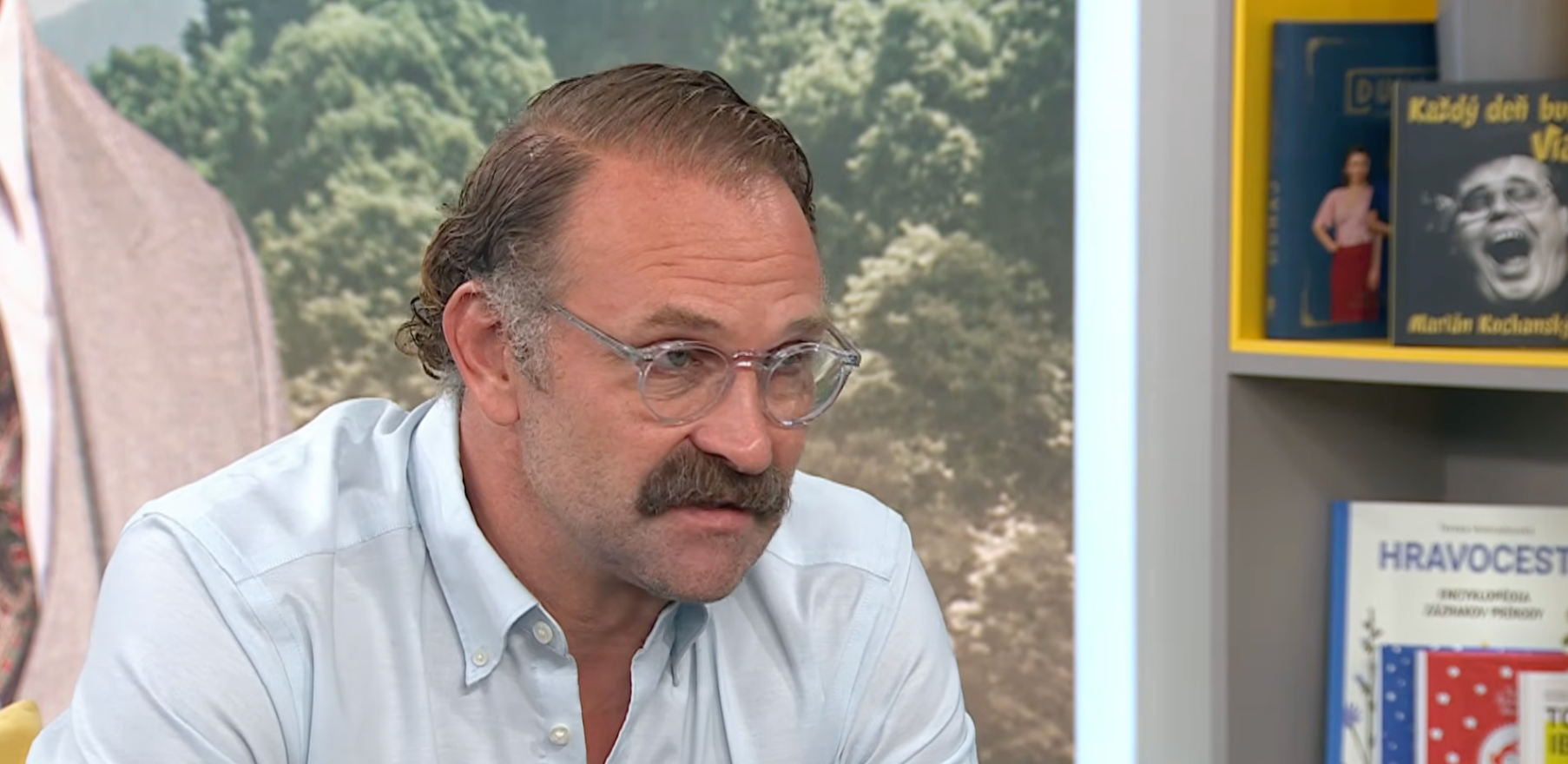Herec Tomáš Maštalír v Teleráne.
