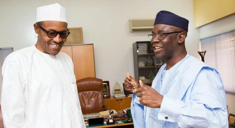 Buhari receives Bakare after the APC presidential victory