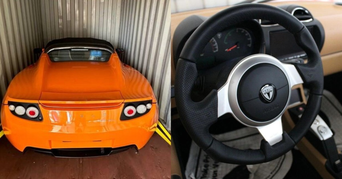 3 rare Teslas were discovered in an abandoned shipping container ...