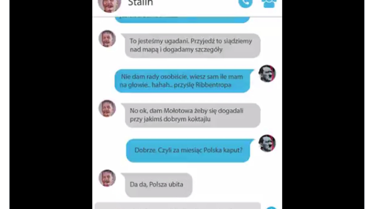 Polska Fundacja Narodowa opublikowała na Twitterze animację, przedstawiającą dialog między Hitlerem i Stalinem, w którym dyktatorzy omawiają napaść na Polskę. Stalin zapowiada m.in. rozprawienie się z polskimi wojskowymi i inteligencją ("Mamy taki dyskretny las pod Katyniem"), a Hitler zapewnia, że zrobi polskim Żydom "jesień średniowiecza". Po fali oburzenia tweet został usunięty. Od "żartu" PFN odżegnuje się też MSZ.