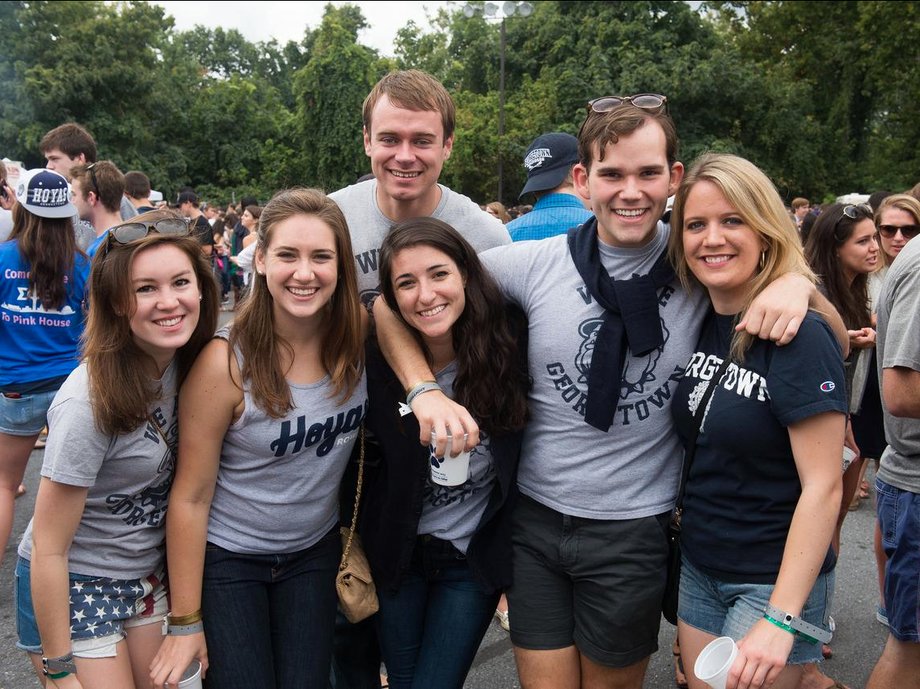 20. (TIE) Georgetown University