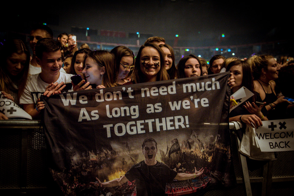 Martin Garrix - koncert w Tauron Arena Kraków - zdjęcia publiczności