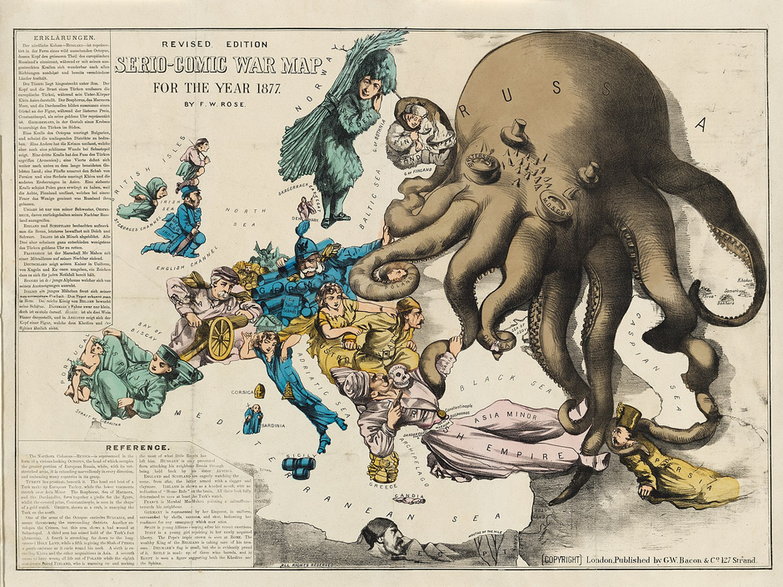 Mapa Europy w 1877 r.