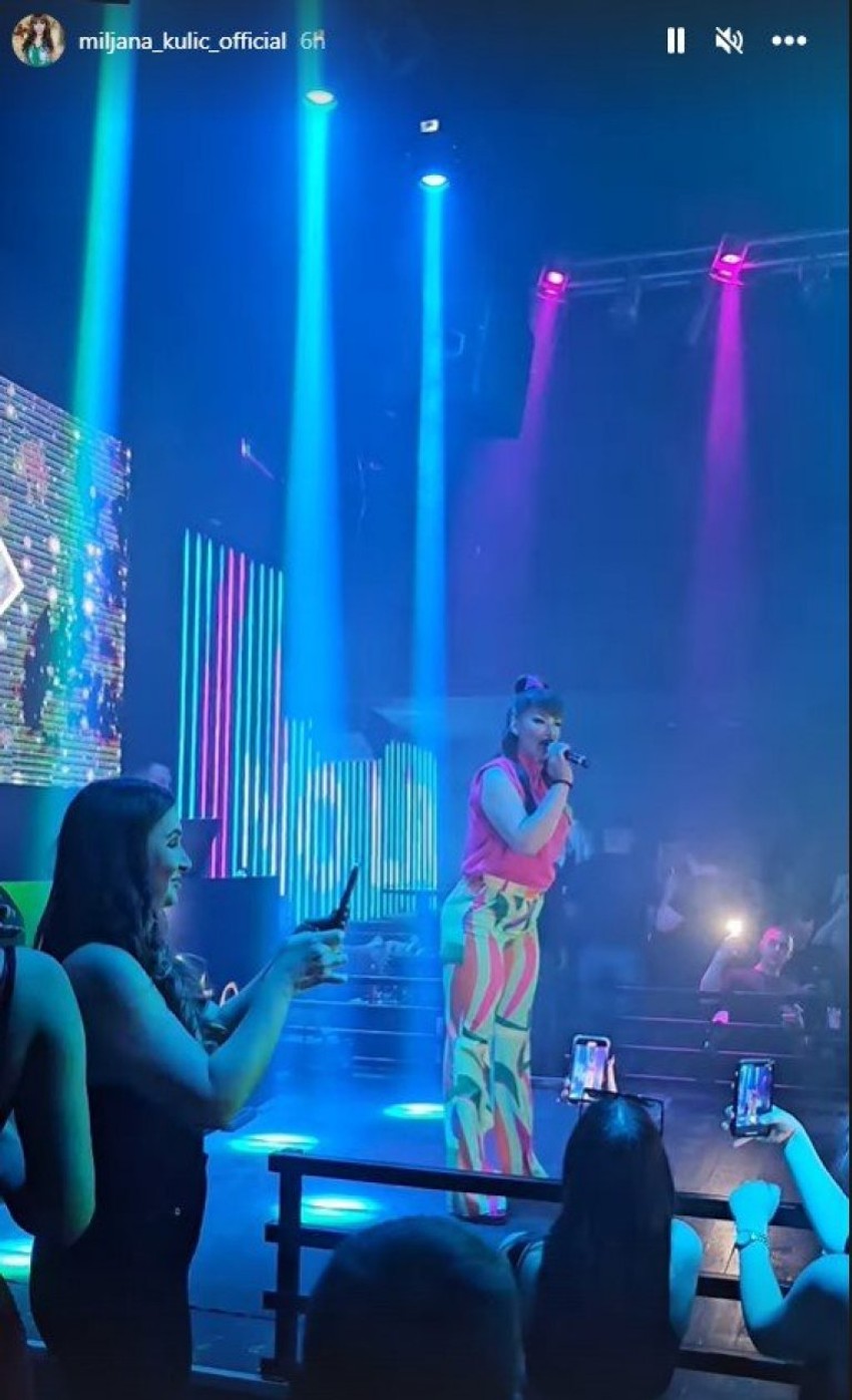 Miljana Kulić na svom skandaloznom nastupu