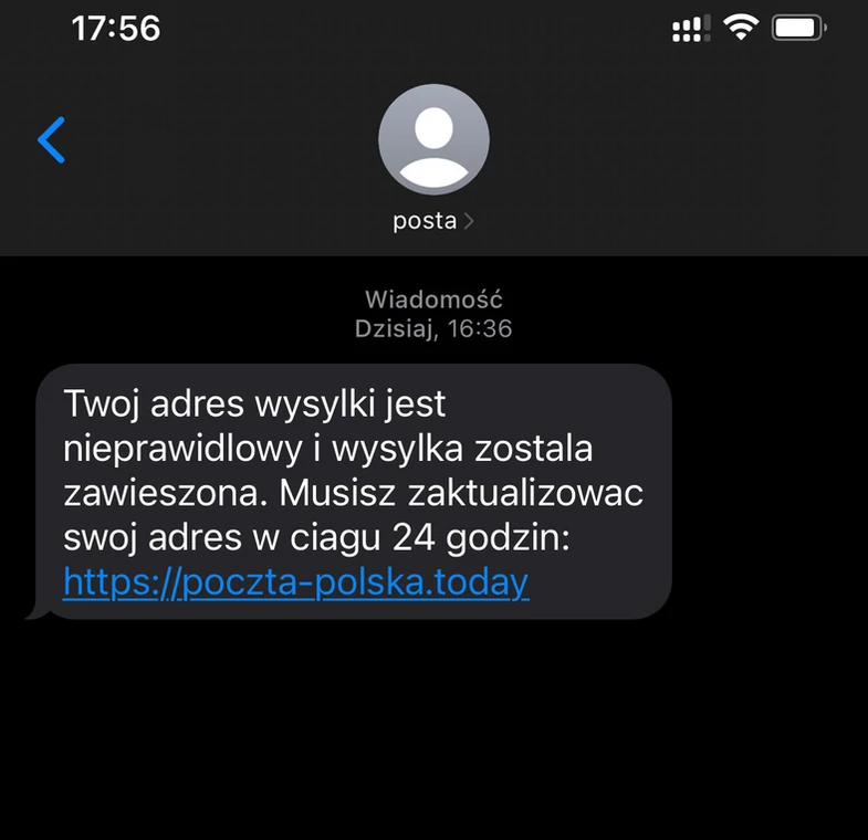 Oszuści podszywają się pod Pocztę Polską