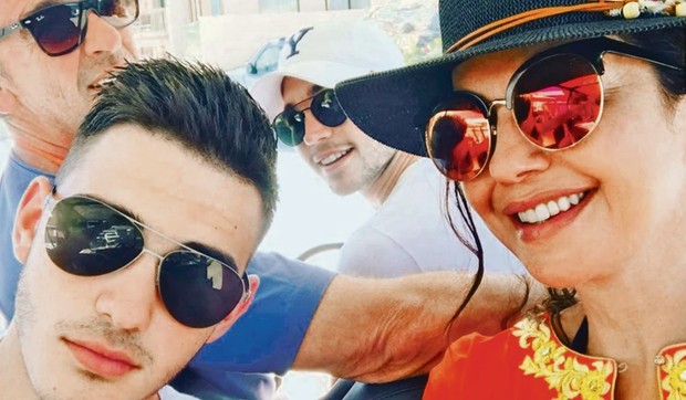 Nataša Ninković sa porodicom