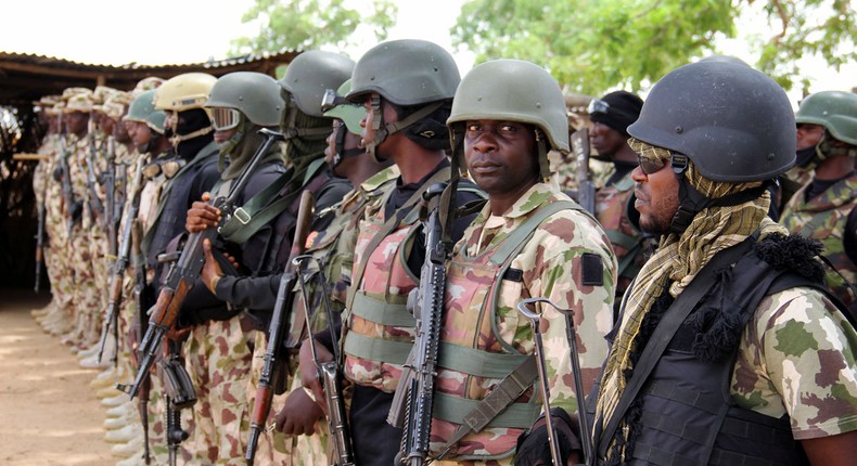 Men of the Nigerian Army. [Guardian]