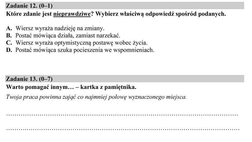 Arkusze ze sprawdzianu szóstoklasisty 2016 - język polski i matematyka