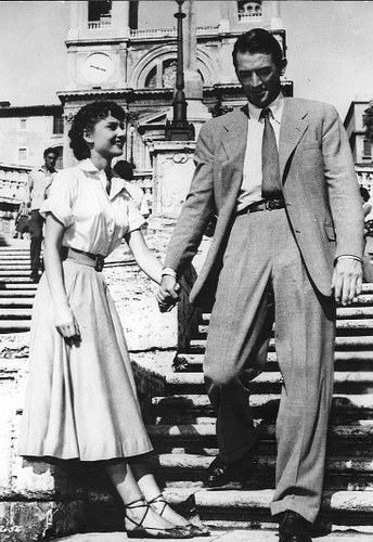Audrey Hepburn i Gregory Peck w filmie 'Rzymskie wakacje'