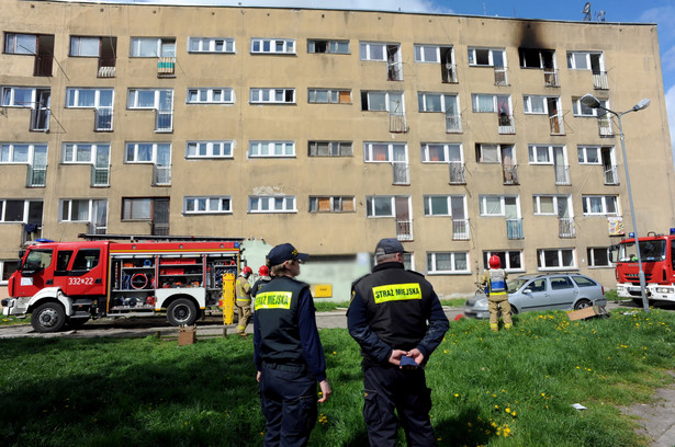 Pożar mieszkania w Koszalinie