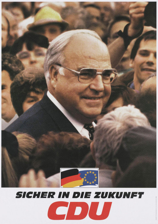 Helmut Kohl na plakacie wyborczym z 1994 r.