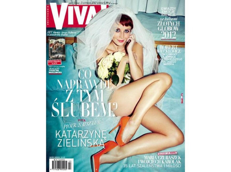 Katarzyna Zielińska na okładce magazynu "Viva"