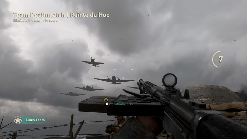 Call of Duty WWII tryb Deathmatch i Domination mapa Pointe du Hoc