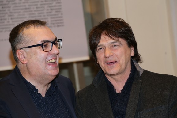 Sabahudin Topalbećirević i Zdravko Čolić na premijeri filma 