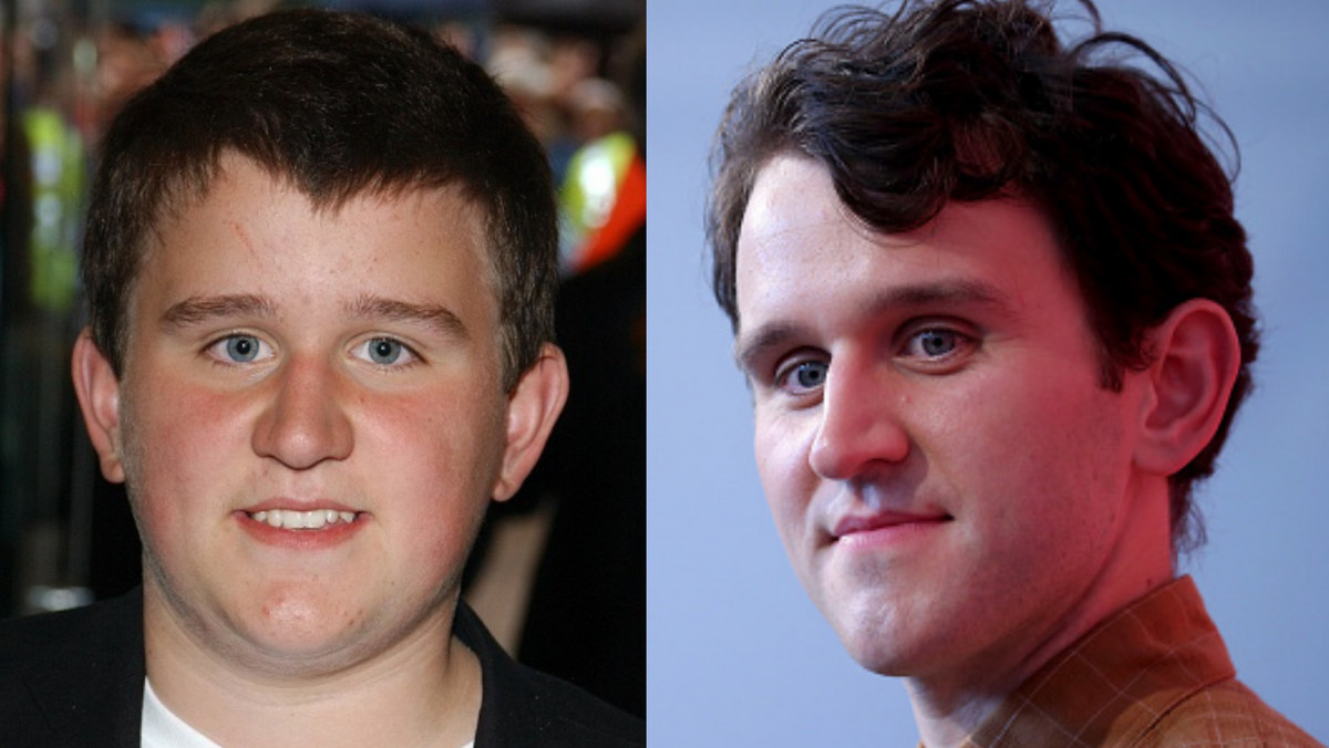 Harry Melling w 2004 i 2018 r.