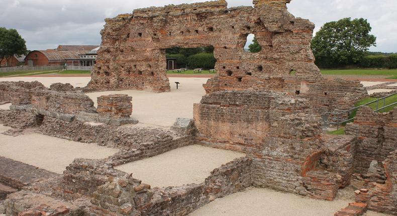 Ruins of a Roman bath house at Wroxeter Roman city, England.CyclingScot/Getty Images