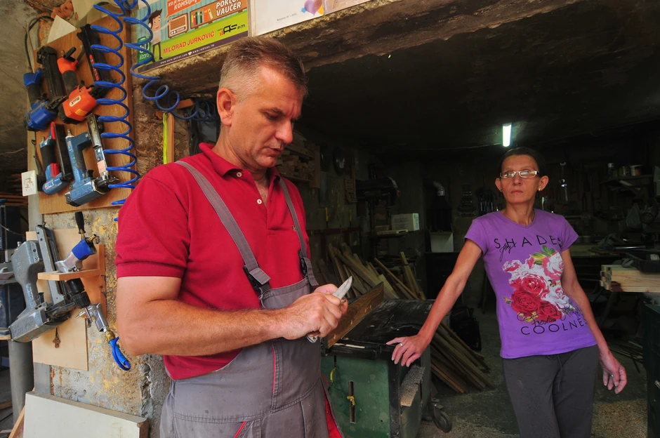 Stolar Mile sa suprugom Sandrom